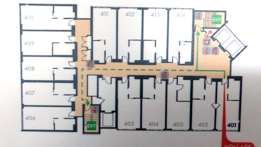 a floor plan of a building