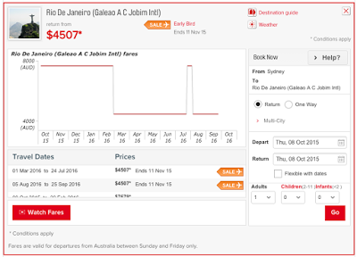 a screenshot of a flight schedule