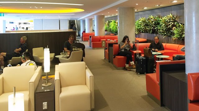 people sitting in a lounge area