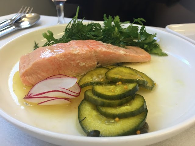 a plate of food on a table