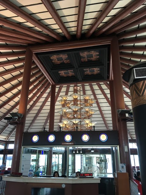 a building with a large ceiling