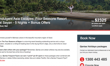 Qantas Holidays honours its online Four Seasons Bali pricing mistake deal – possibly at its own cost