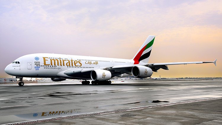 a large airplane on a runway