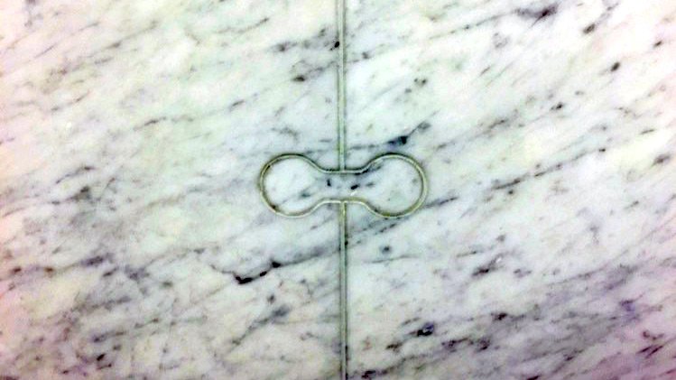 a close up of a marble floor