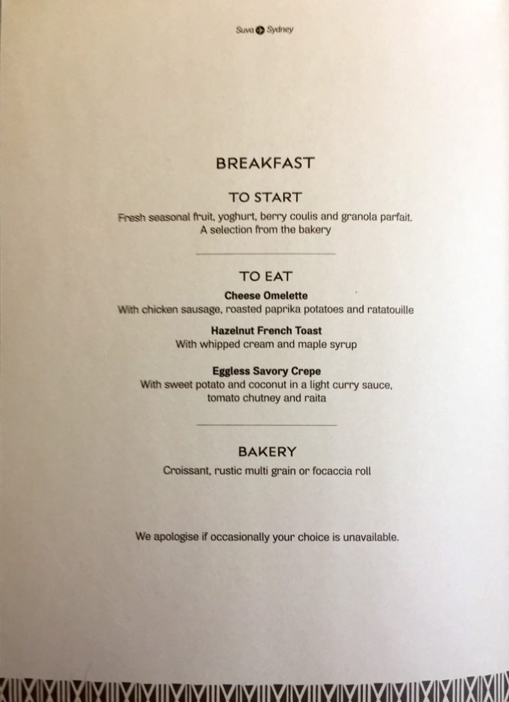 a menu of a restaurant