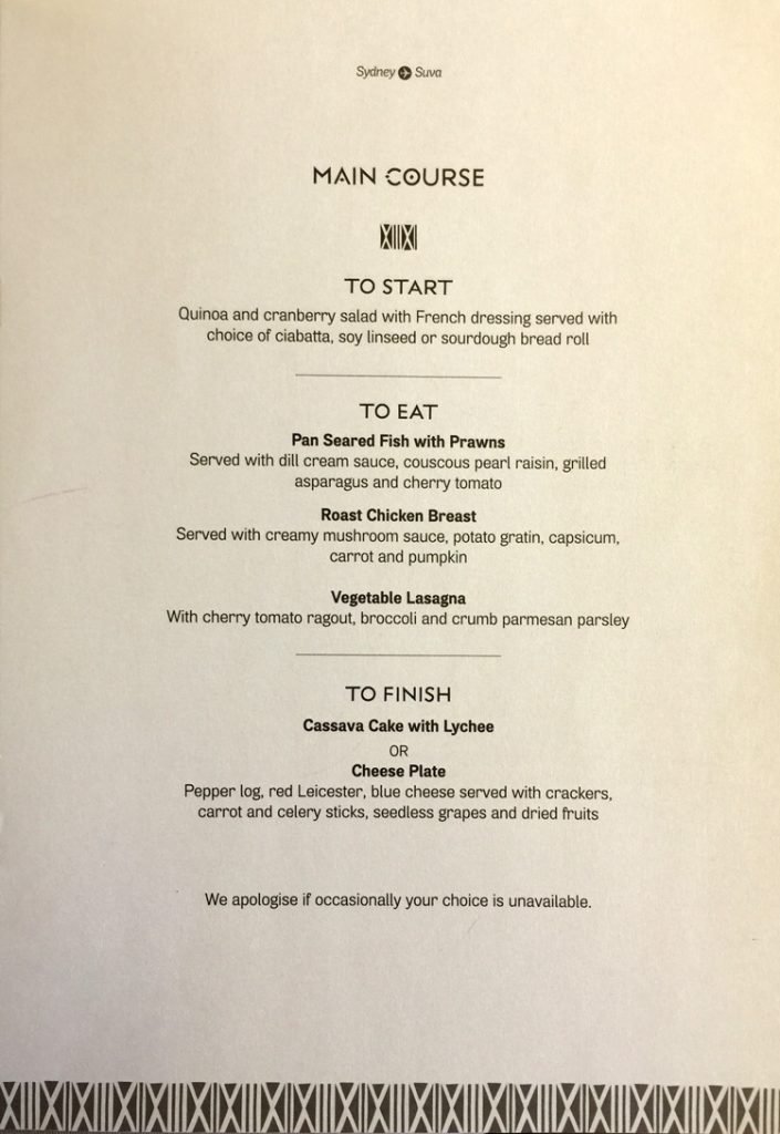 a menu of a restaurant