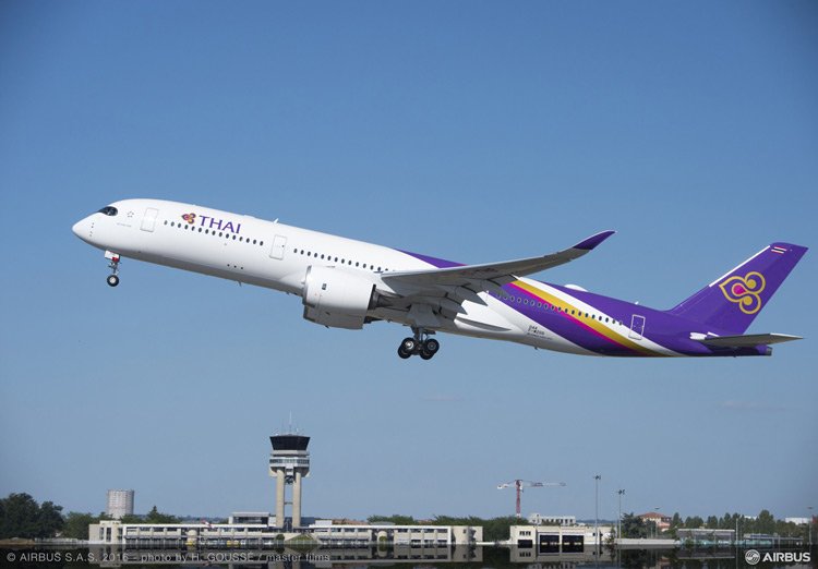 Thai Airways A350 finally makes it to Melbourne