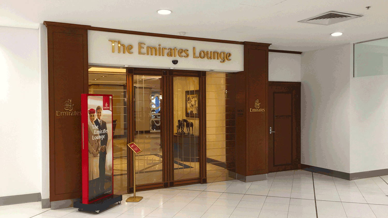 a front entrance to a lounge