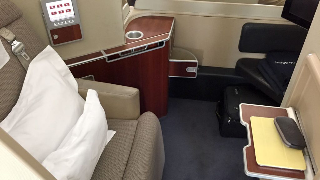 Qantas A380 First Class before refurbishment