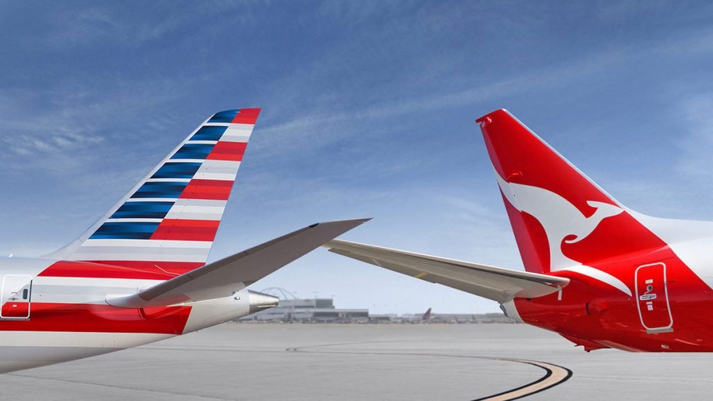 tail fin of an airplane