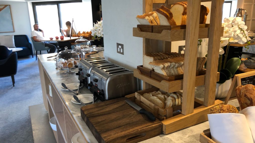 bread on a counter