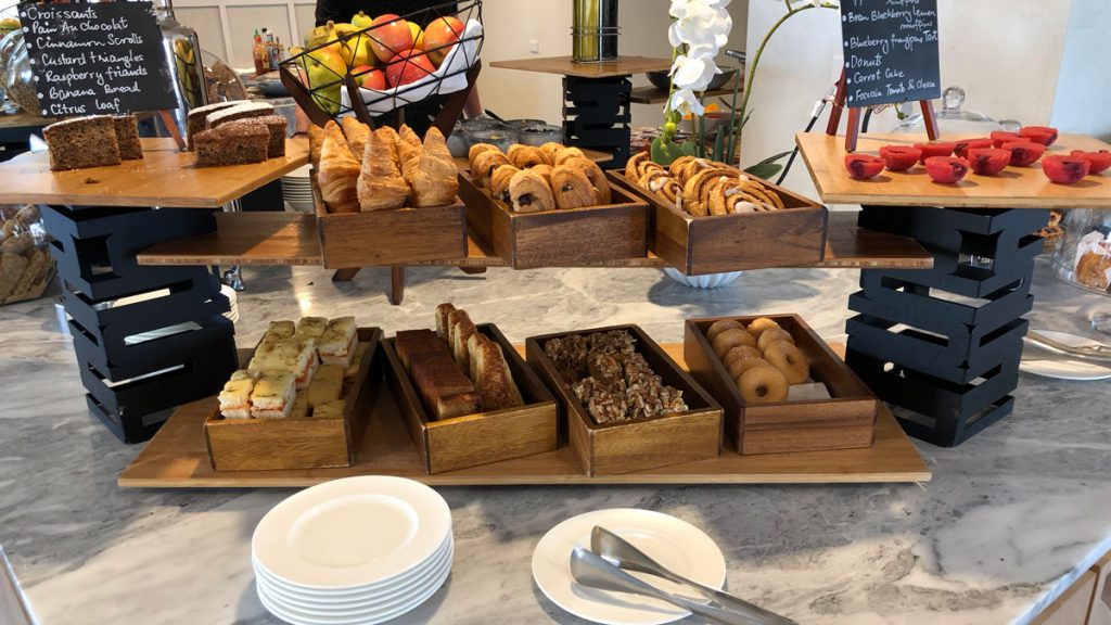 a tray of food on a table