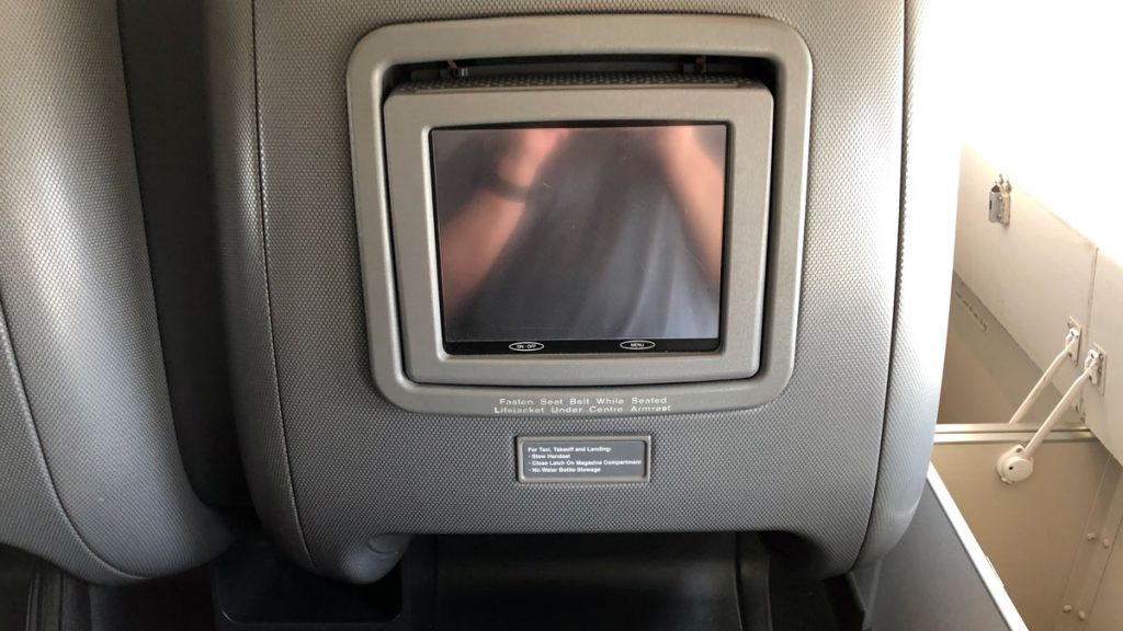 a screen in a vehicle