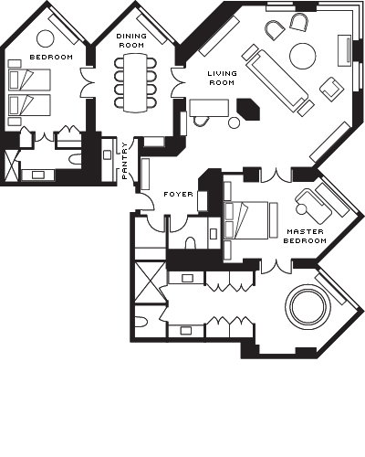 a floor plan of a house