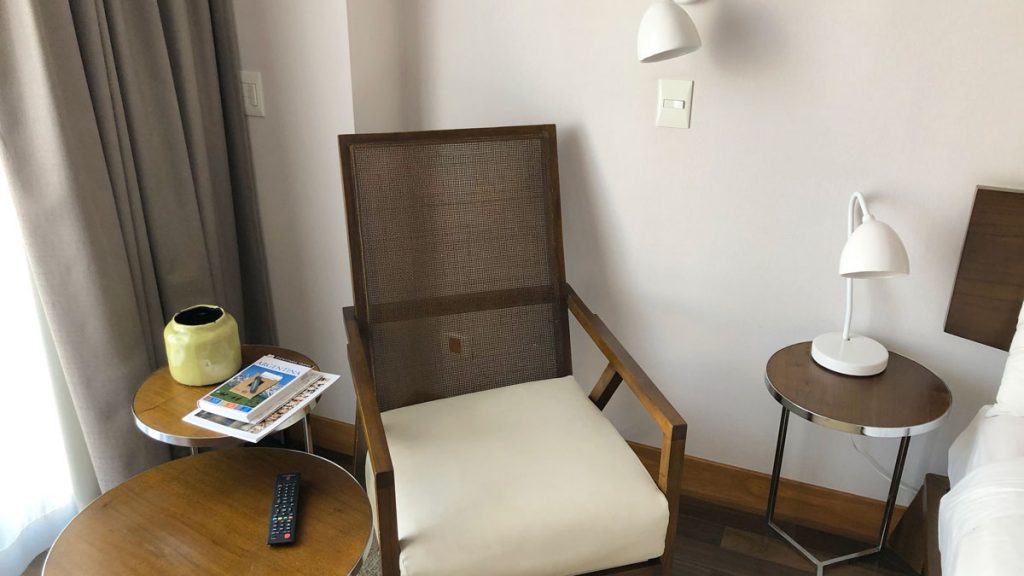 a chair in a room