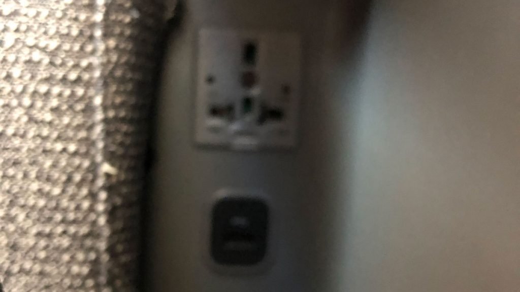 a close up of a power outlet