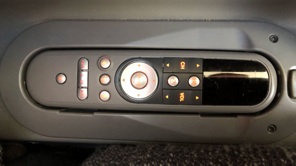a close up of a car console