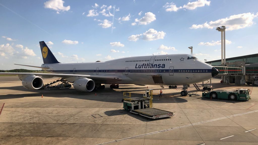 a large airplane on a tarmac