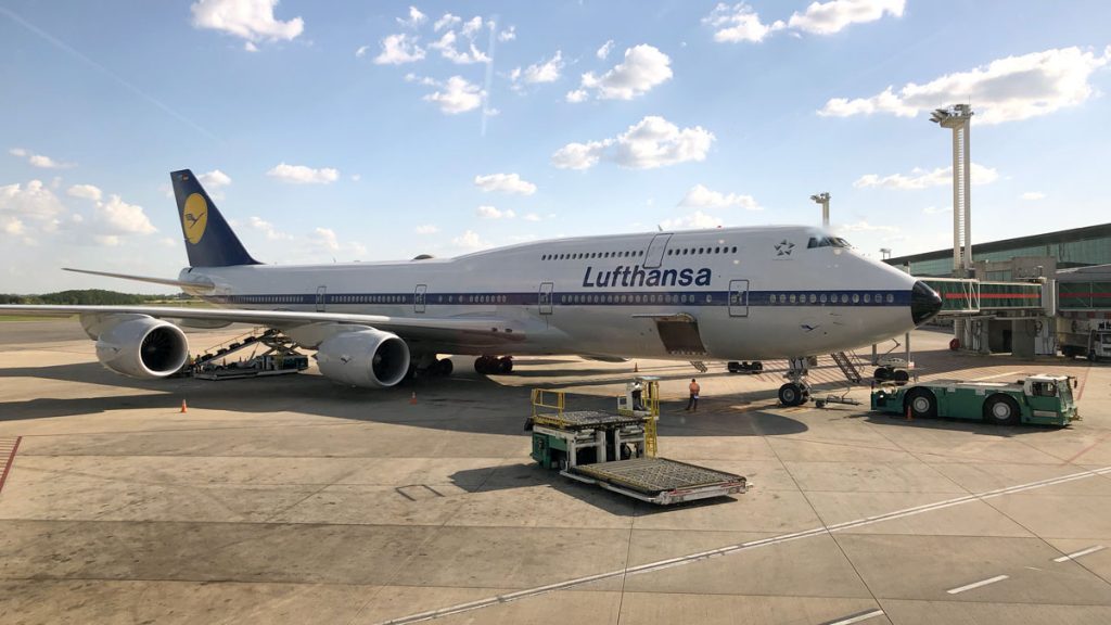 a large airplane on a tarmac