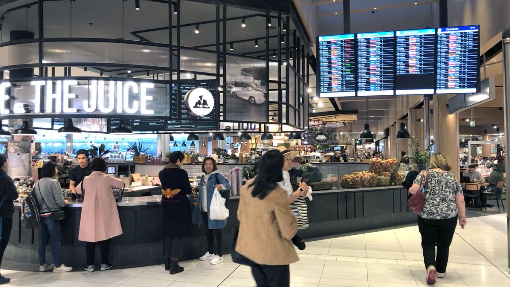 people in a food court