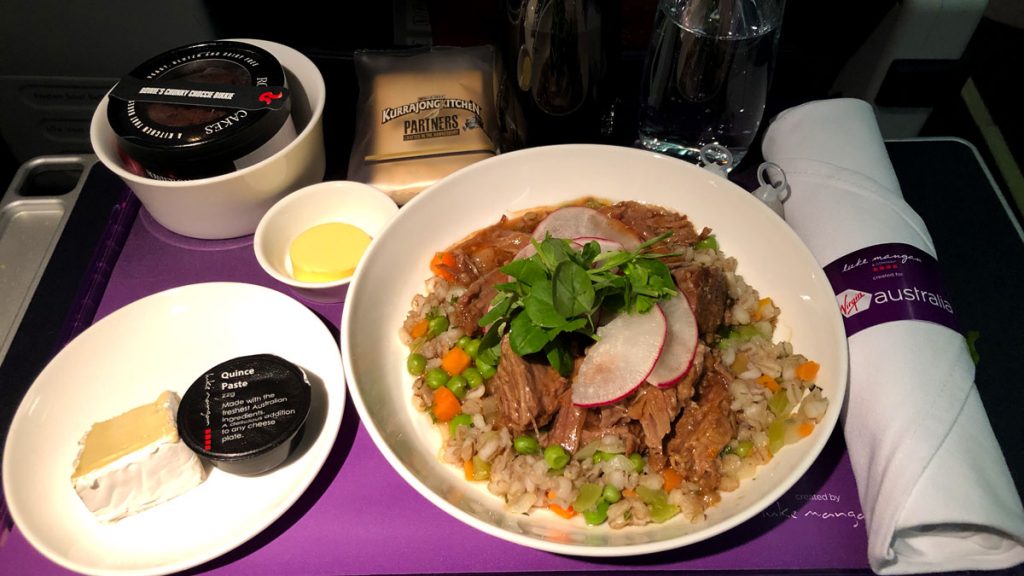 a bowl of food on a table