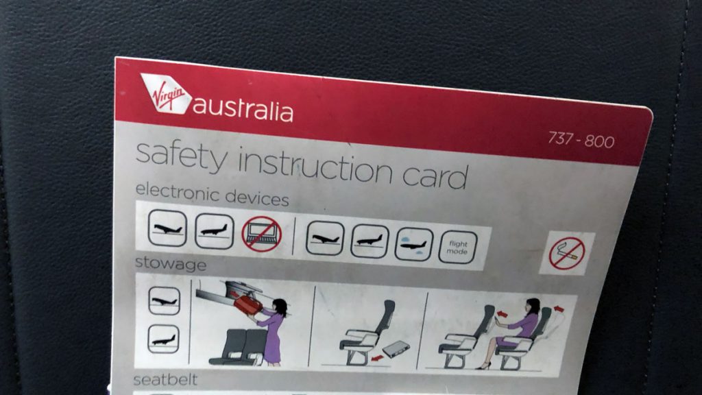 a instructions on a card