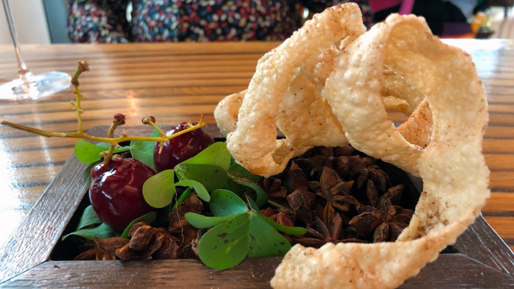 a plate of food on a table