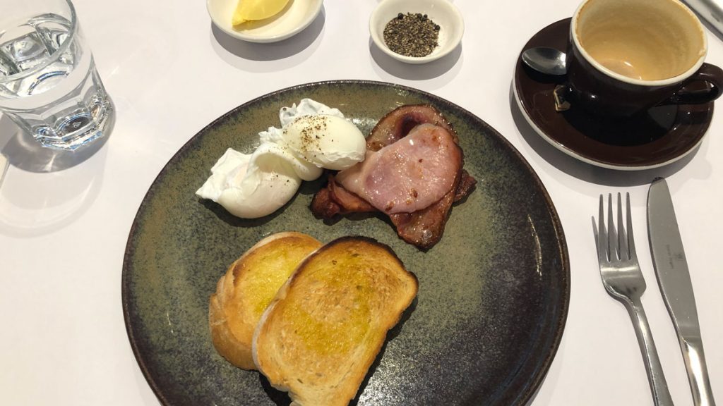 a plate of food on a table