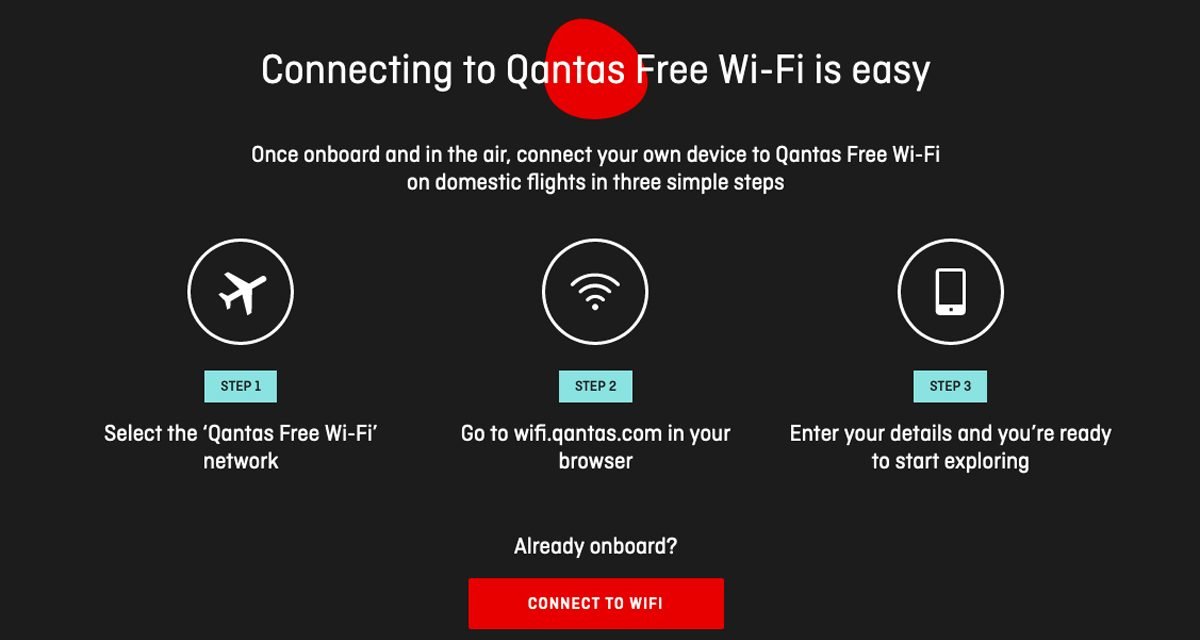 QANTAS: Food, Beverage and WiFi are back!