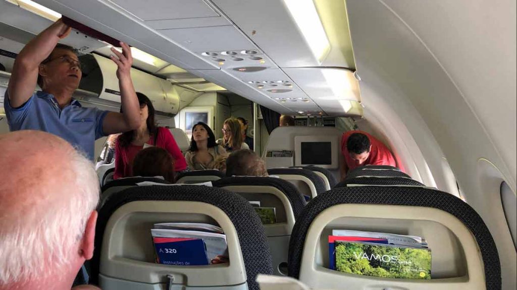 people sitting in an airplane