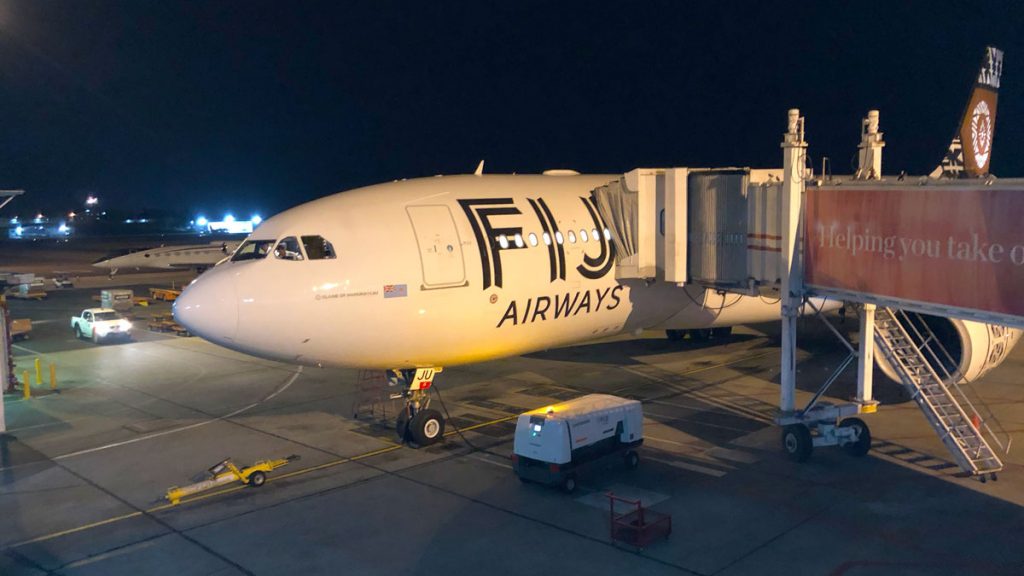 an airplane at an airport