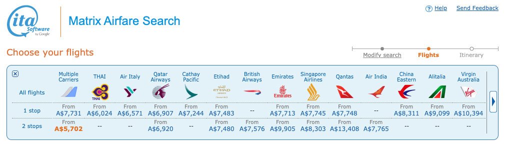 a close-up of a number of airline logos