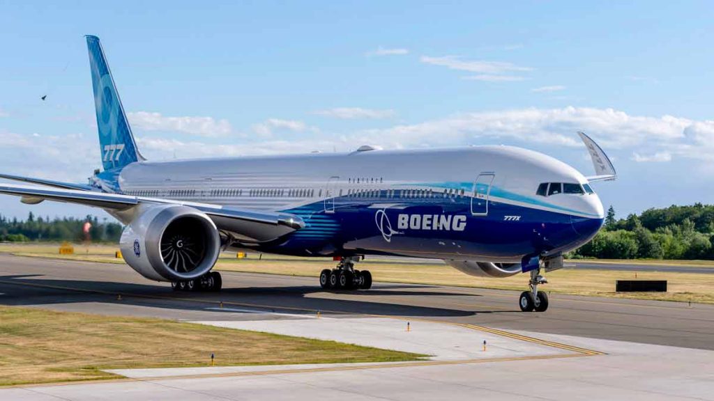 a large airplane on a runway