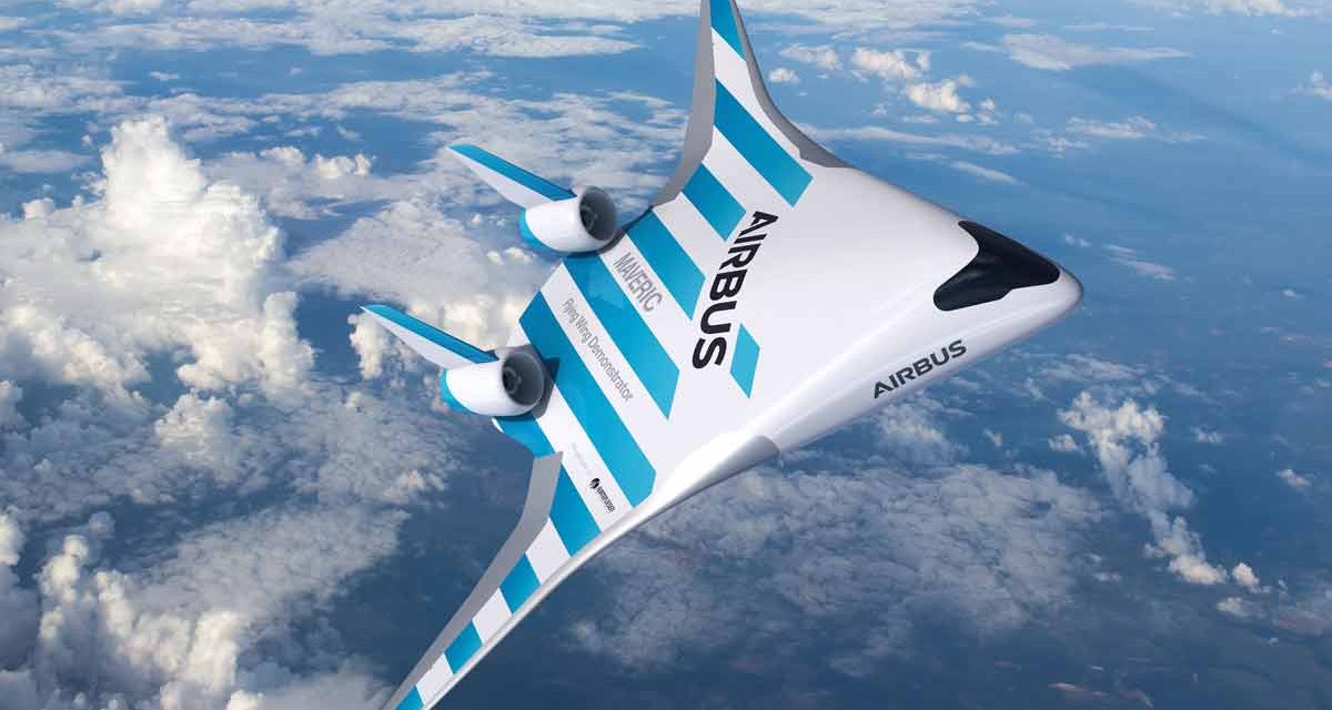 Airbus: toy blended-wing test aircraft flies