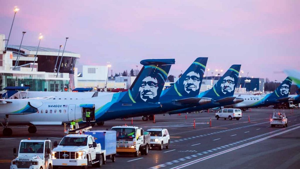 a group of airplanes with faces on tail fin