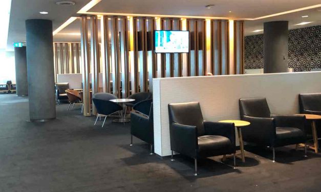 Qantas: Sydney Business Lounge, about 75% down on usual. American Airlines cancels flights