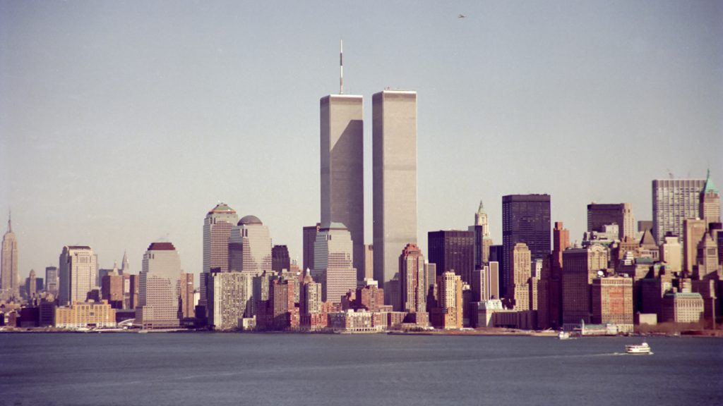 World Trade Center skyline with two towers