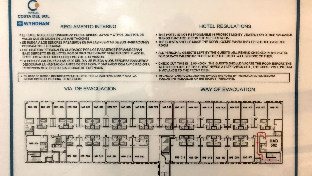 a blueprint of a hotel