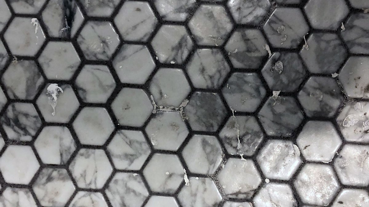 a close up of a tile