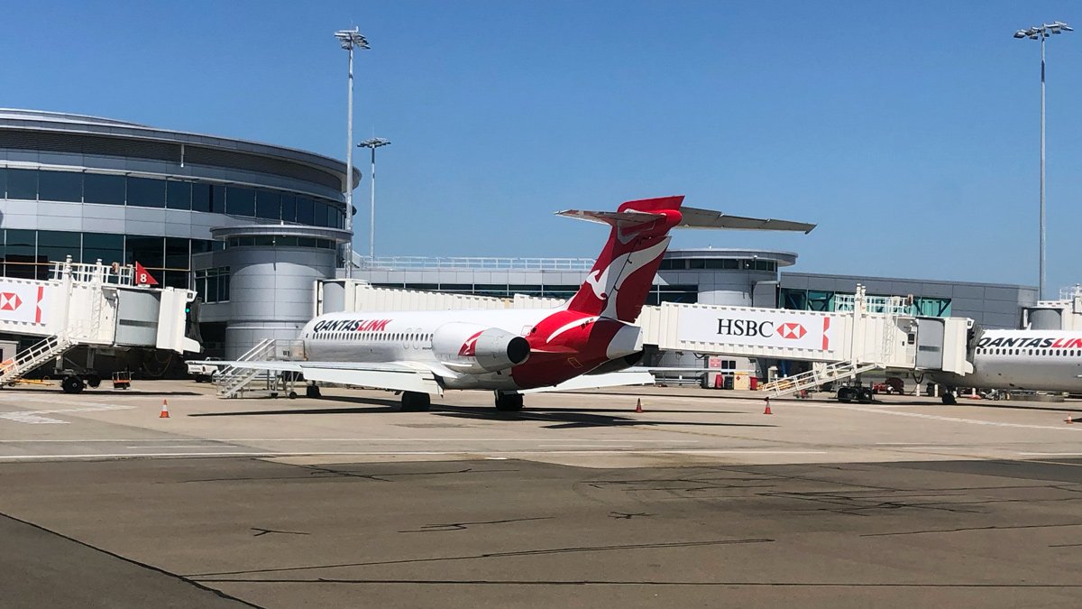 a plane on the tarmac