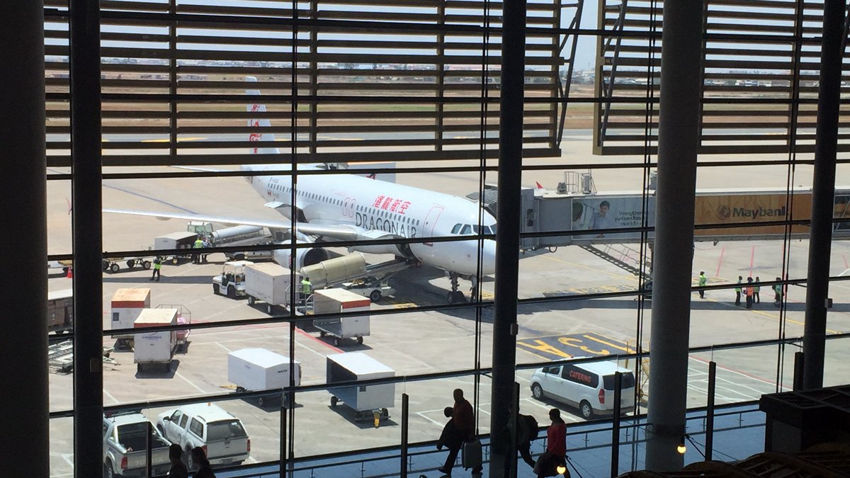 a plane parked at an airport