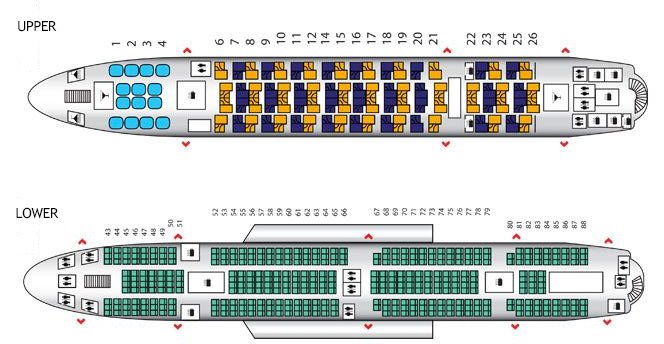 a diagram of a plane seat