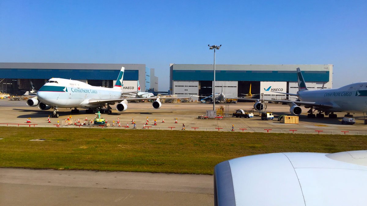 airplanes at an airport