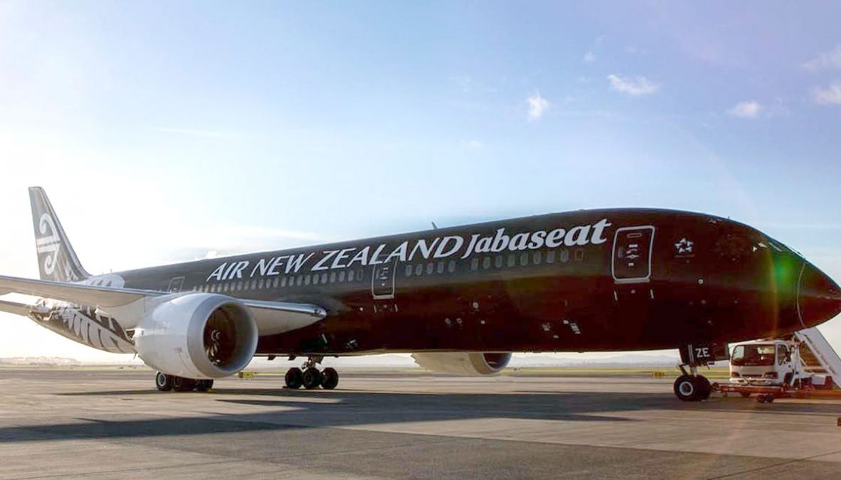 a large airplane on the runway