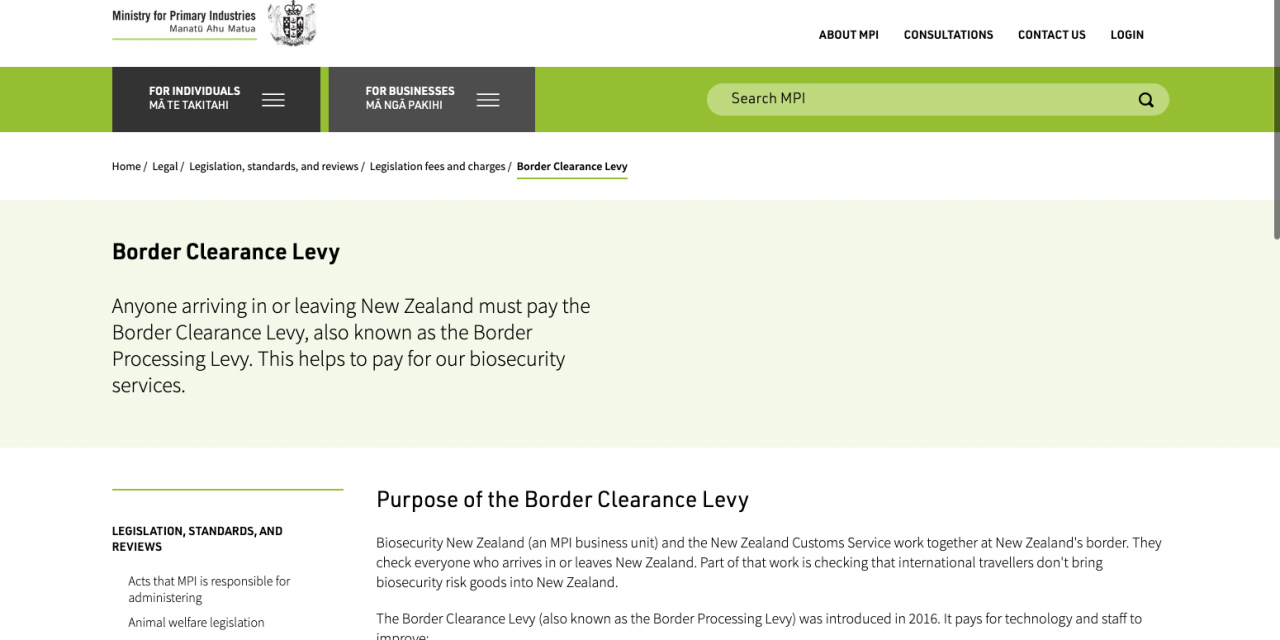 New Zealand: It will cost you twice as much to enter the country from 1 December