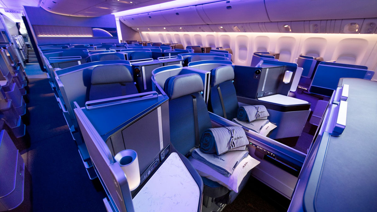 United Airlines Polaris cabin