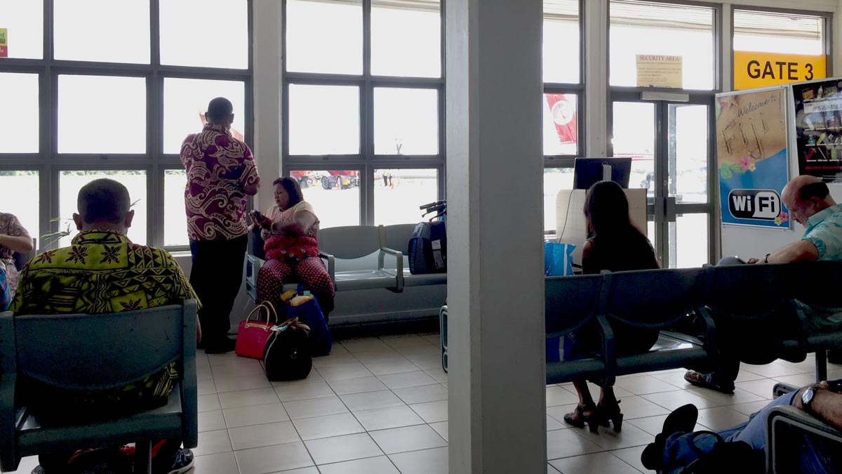 people sitting in a waiting room