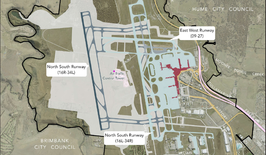 a map of an airport