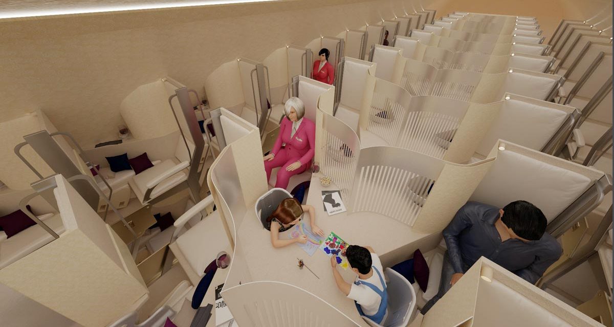 DESIGN: AirSleeper Premium Economy concept – entrant in Crystal Cabin Awards