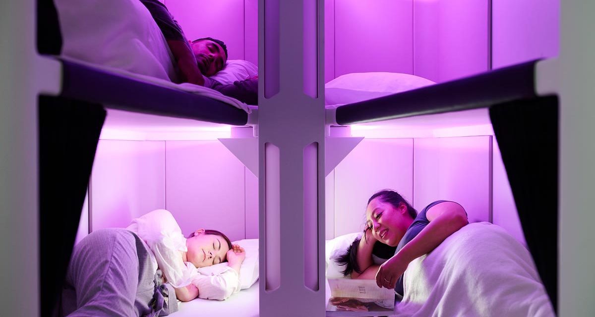 AIR NEW ZEALAND: New 787 Dreamliner interiors all about sleep, doors and bunk beds.